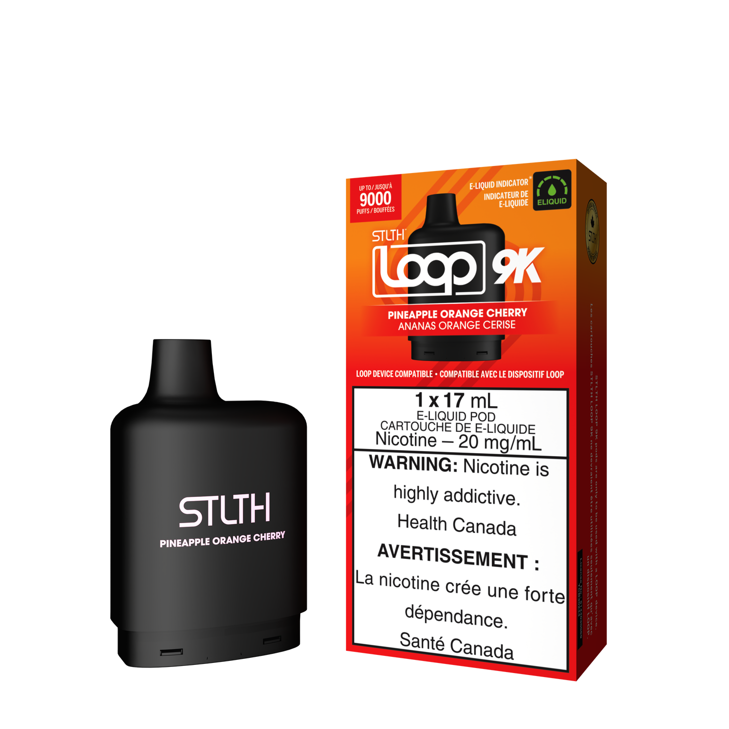 STLTH LOOP 9K POD - PINEAPPLE ORANGE CHERRY (ONTARIO)