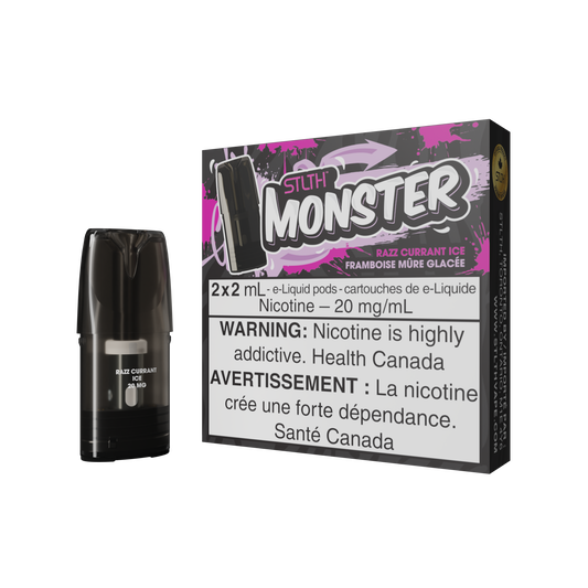 STLTH MONSTER POD PACK RAZZ CURRANT ICE (FEDERAL)