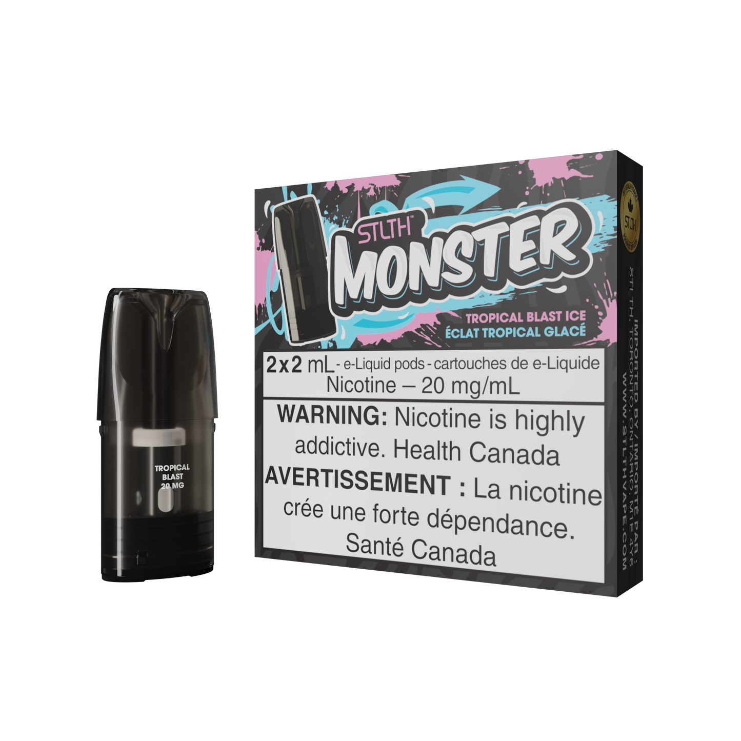 STLTH MONSTER POD PACK TROPICAL BLAST ICE (FEDERAL)