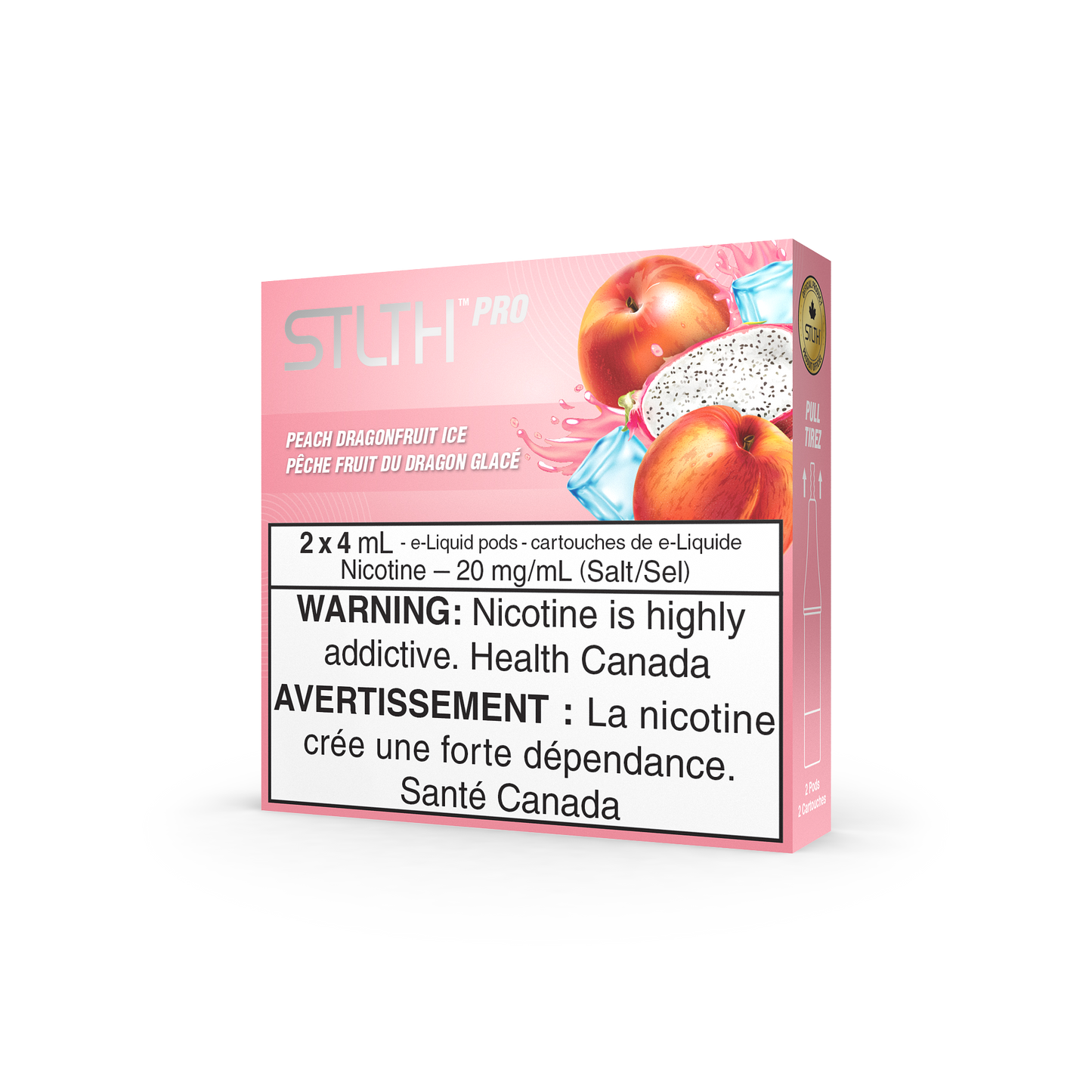 PEACH DRAGONFRUIT ICE - STLTH PRO POD PACK (ONTARIO)