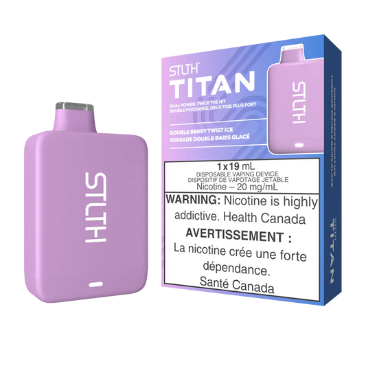 STLTH TITAN DISPOSABLE - DOUBLE BERRY TWIST ICE (FEDERAL)