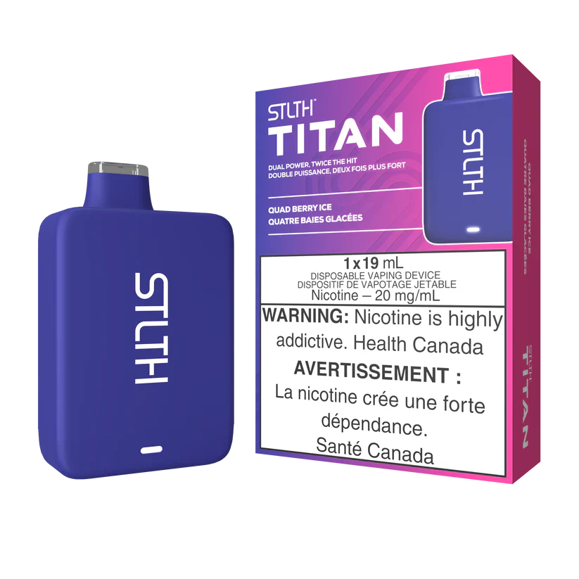 STLTH TITAN DISPOSABLE - QUAD BERRY ICE (FEDERAL)
