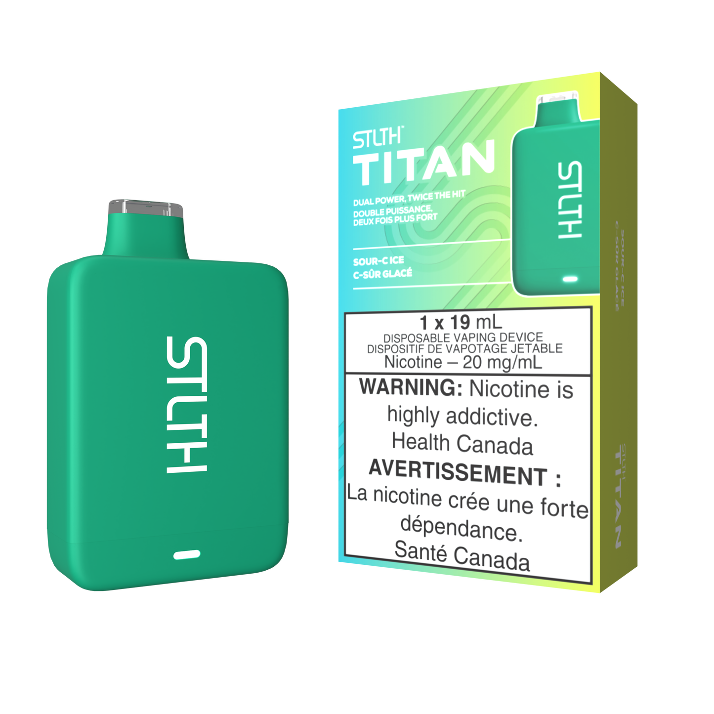 STLTH TITAN DISPOSABLE - SOUR-C ICE (FEDERAL)