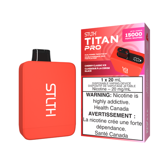 CHERRY CLASSIC ICE - STLTH TITAN PRO (20mL) (ONTARIO)