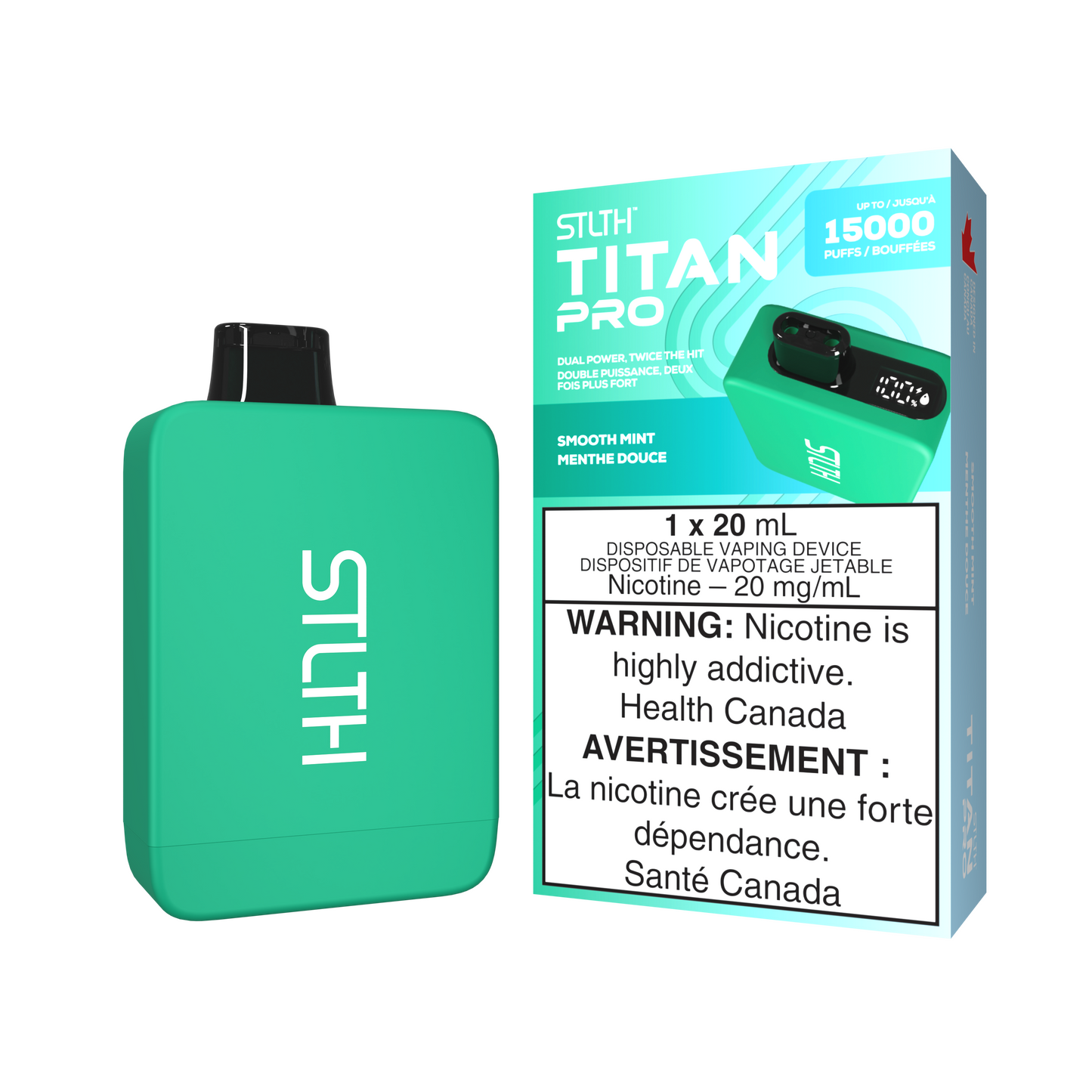 SMOOTH MINT - STLTH TITAN PRO (20mL) (ONTARIO)