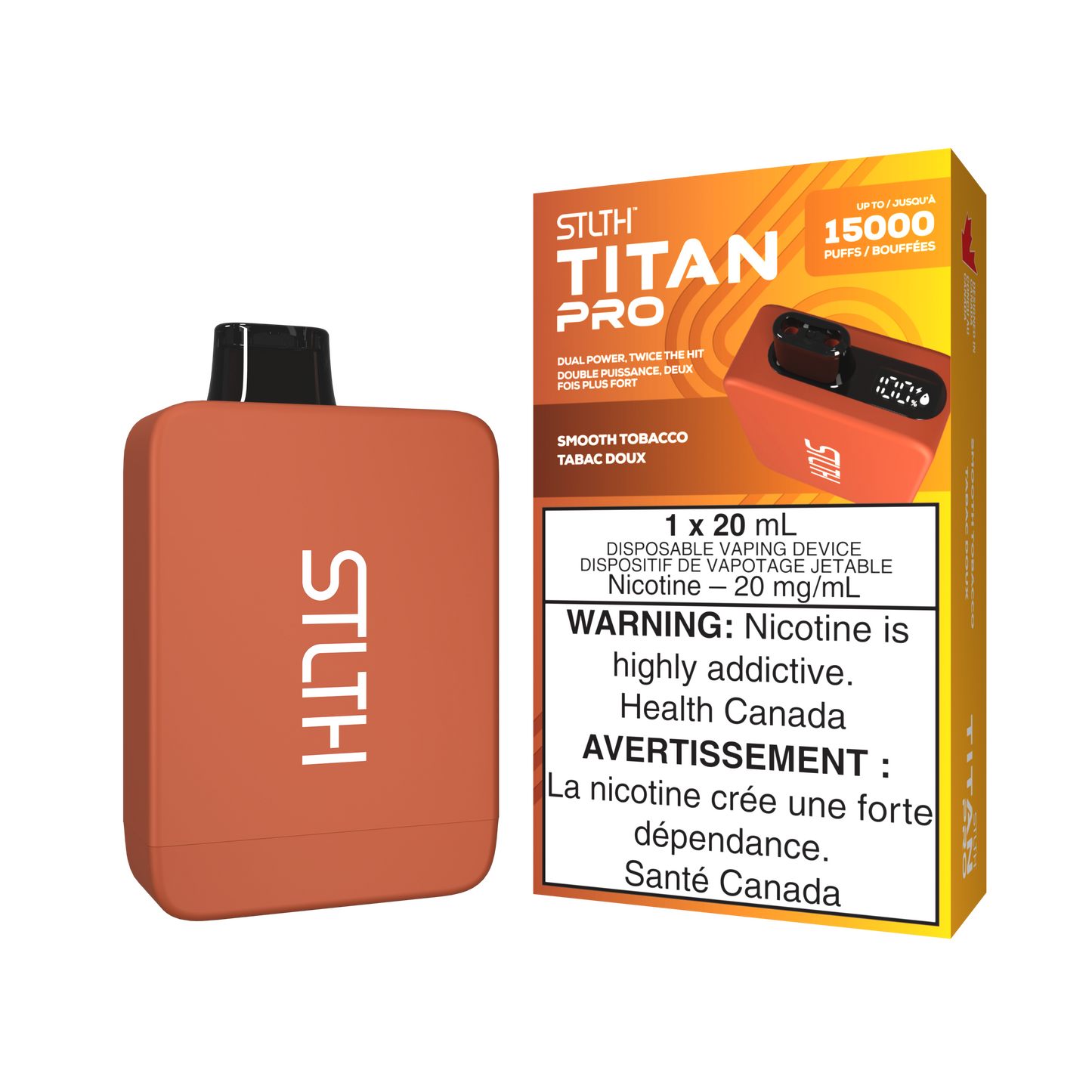 SMOOTH TOBACCO - STLTH TITAN PRO (20mL) (FEDERAL)