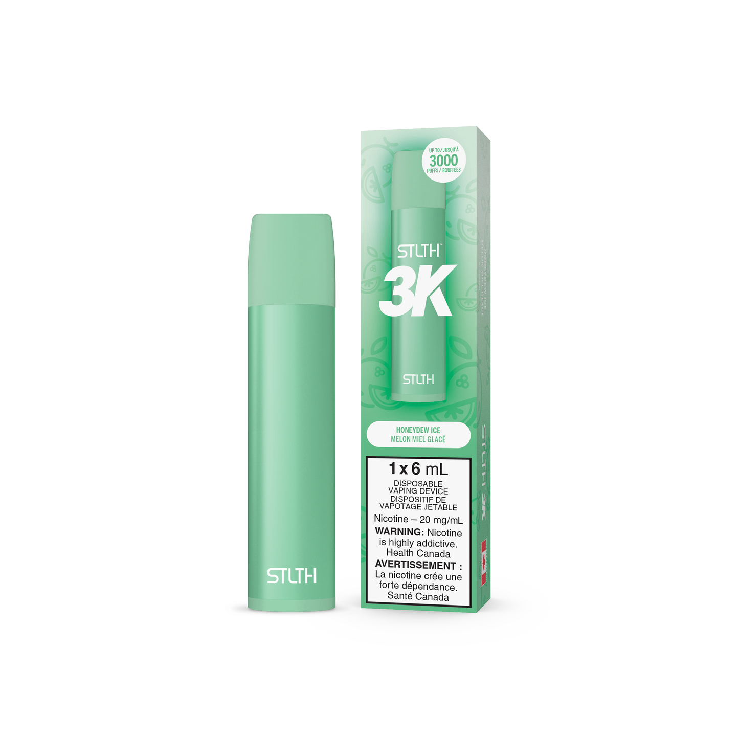 STLTH 3K DISPOSABLE - HONEYDEW ICE (FEDERAL)