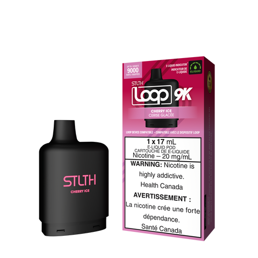 STLTH LOOP 9K POD - CHERRY ICE (FEDERAL)