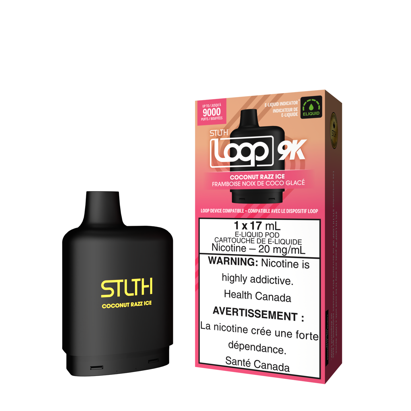 STLTH LOOP 9K POD - COCONUT RAZZ ICE (FEDERAL)