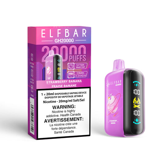 STRAWBERRY BANANA - ELFBAR GH20000 (20mL) (ONTARIO)