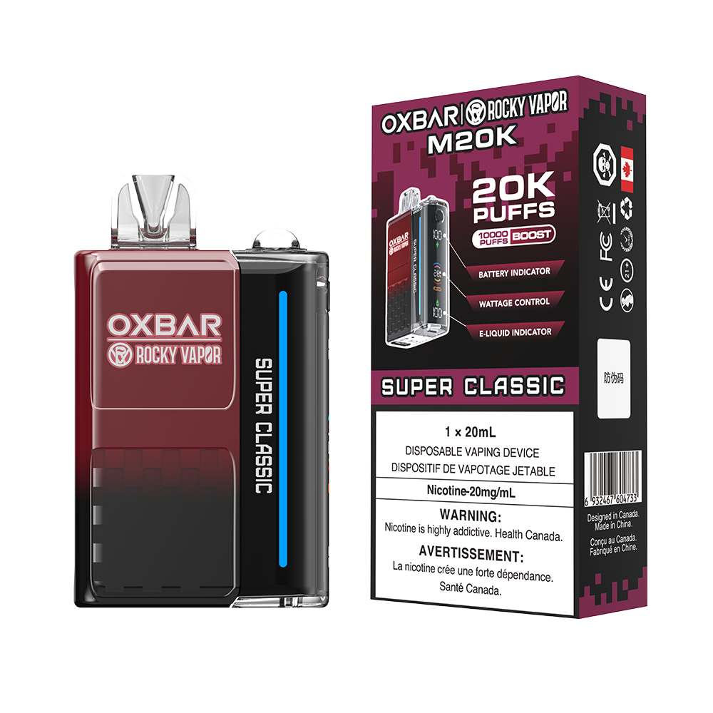 SUPER CLASSIC - OXBAR M20K BY ROCKY VAPOR (ONTARIO)