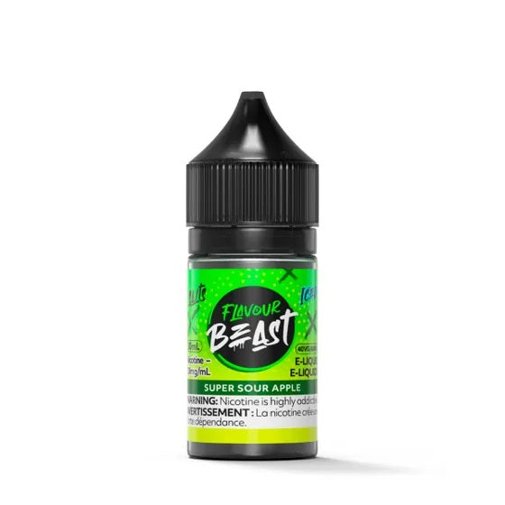 SUPER SOUR APPLE - FLAVOUR BEAST E LIQUID (30mL) (ONTARIO)