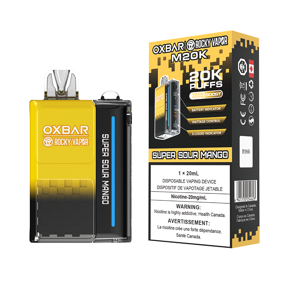 SUPER SOUR MANGO - OXBAR M20K BY ROCKY VAPOR (FEDERAL)