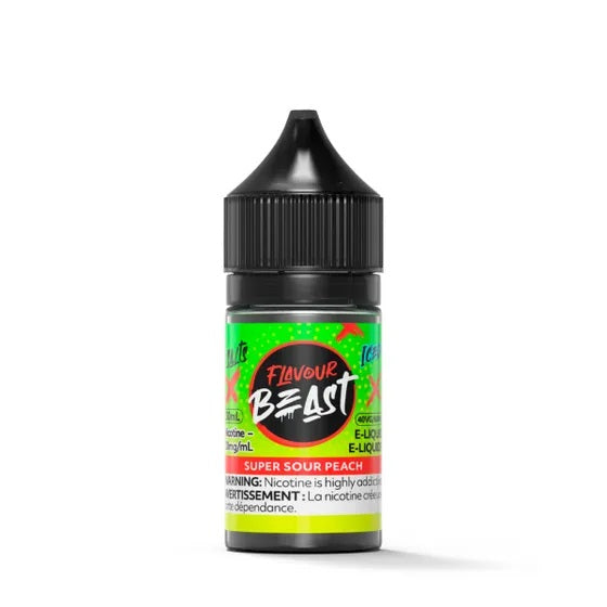 SUPER SOUR PEACH - FLAVOUR BEAST E LIQUID (30mL) (ONTARIO)