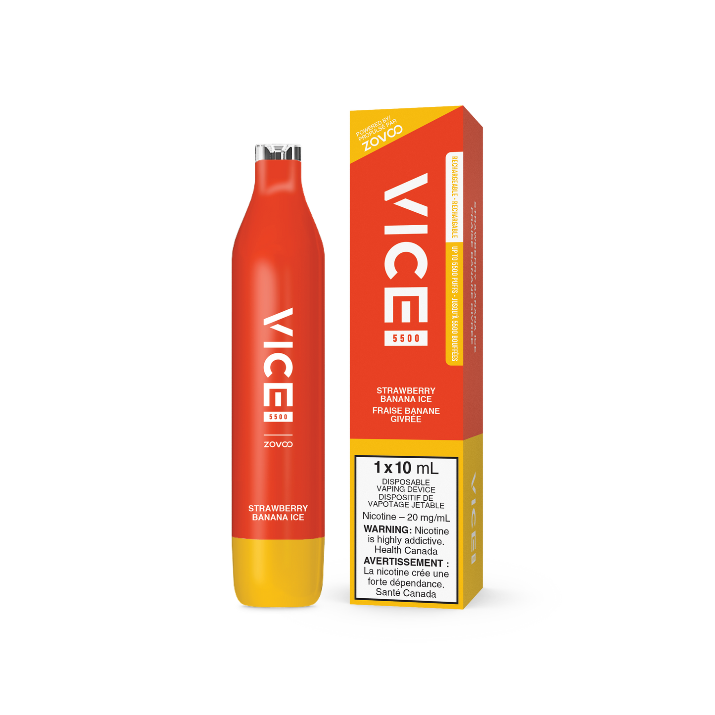 VICE 5500 DISPOSABLE - STRAWBERRY BANANA ICE (ONTARIO)