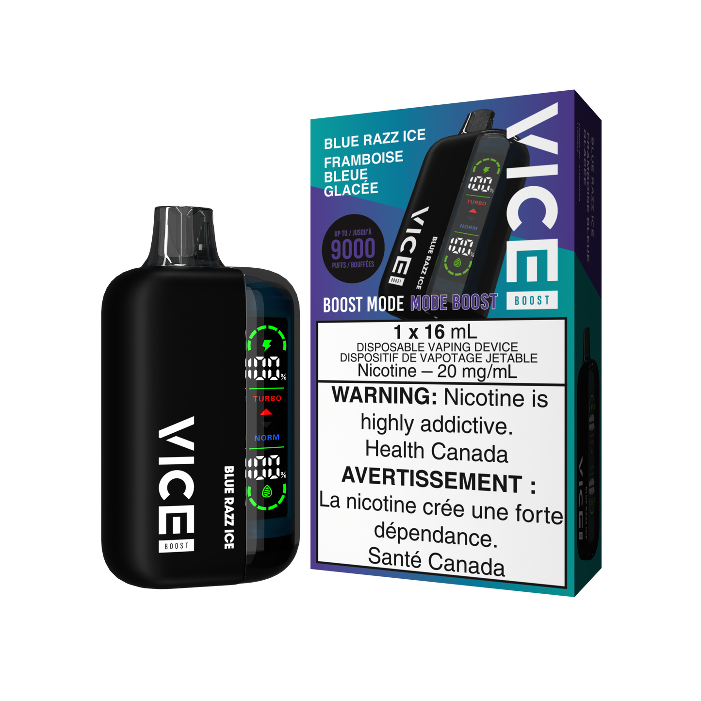VICE BOOST DISPOSABLE - BLUE RAZZ ICE (ONTARIO)