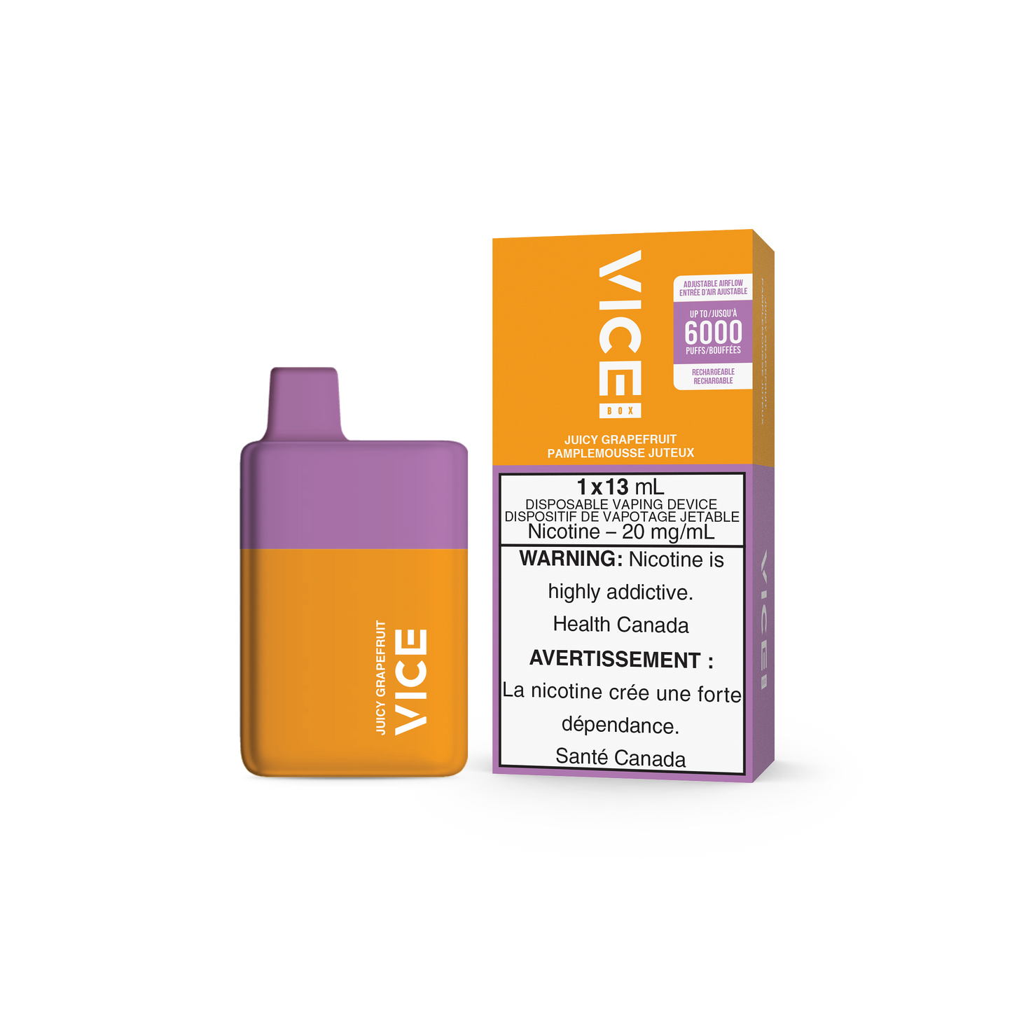 VICE BOX DISPOSABLE - JUICY GRAPEFRUIT (FEDERAL)