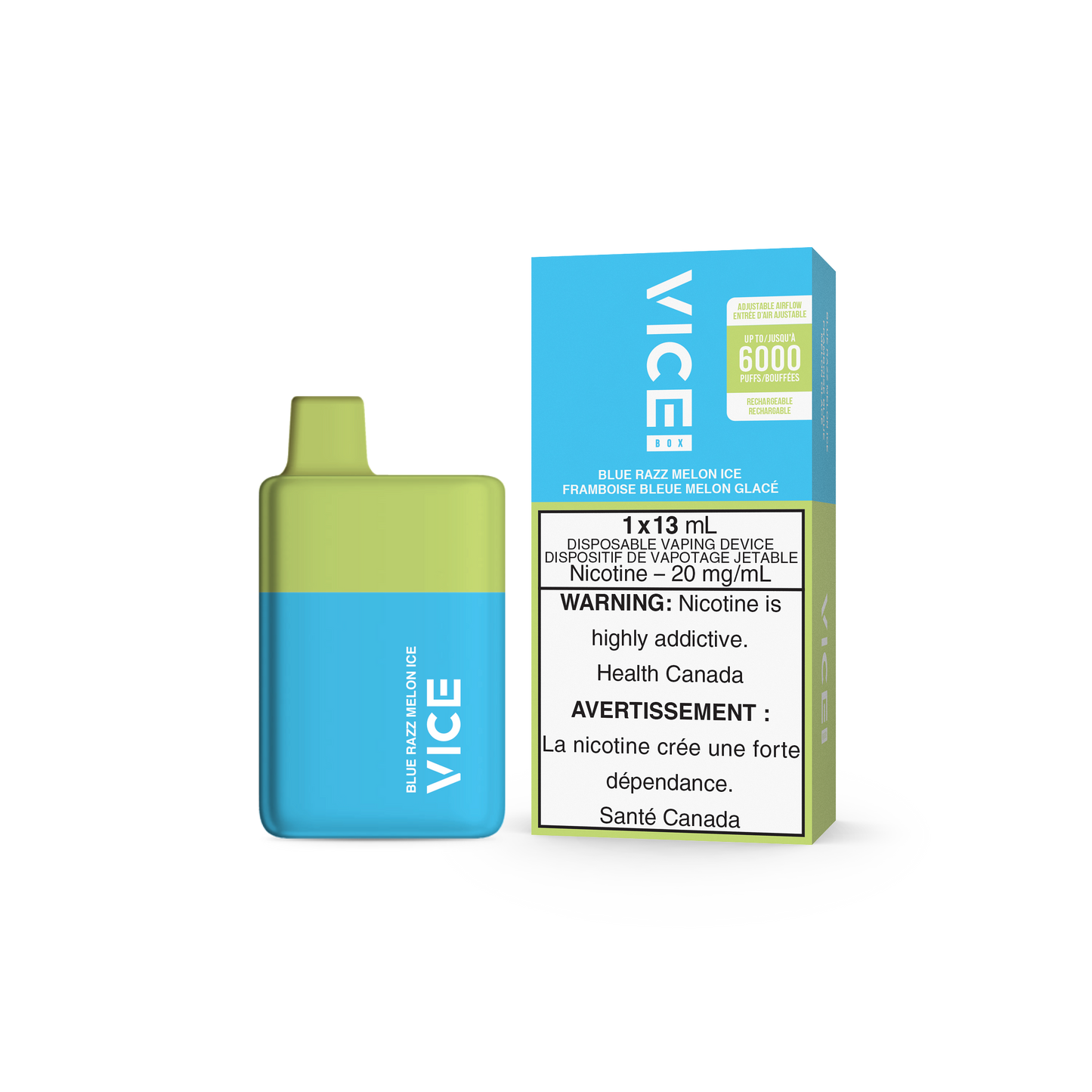 VICE BOX DISPOSABLE - BLUE RAZZ MELON ICE (FEDERAL)