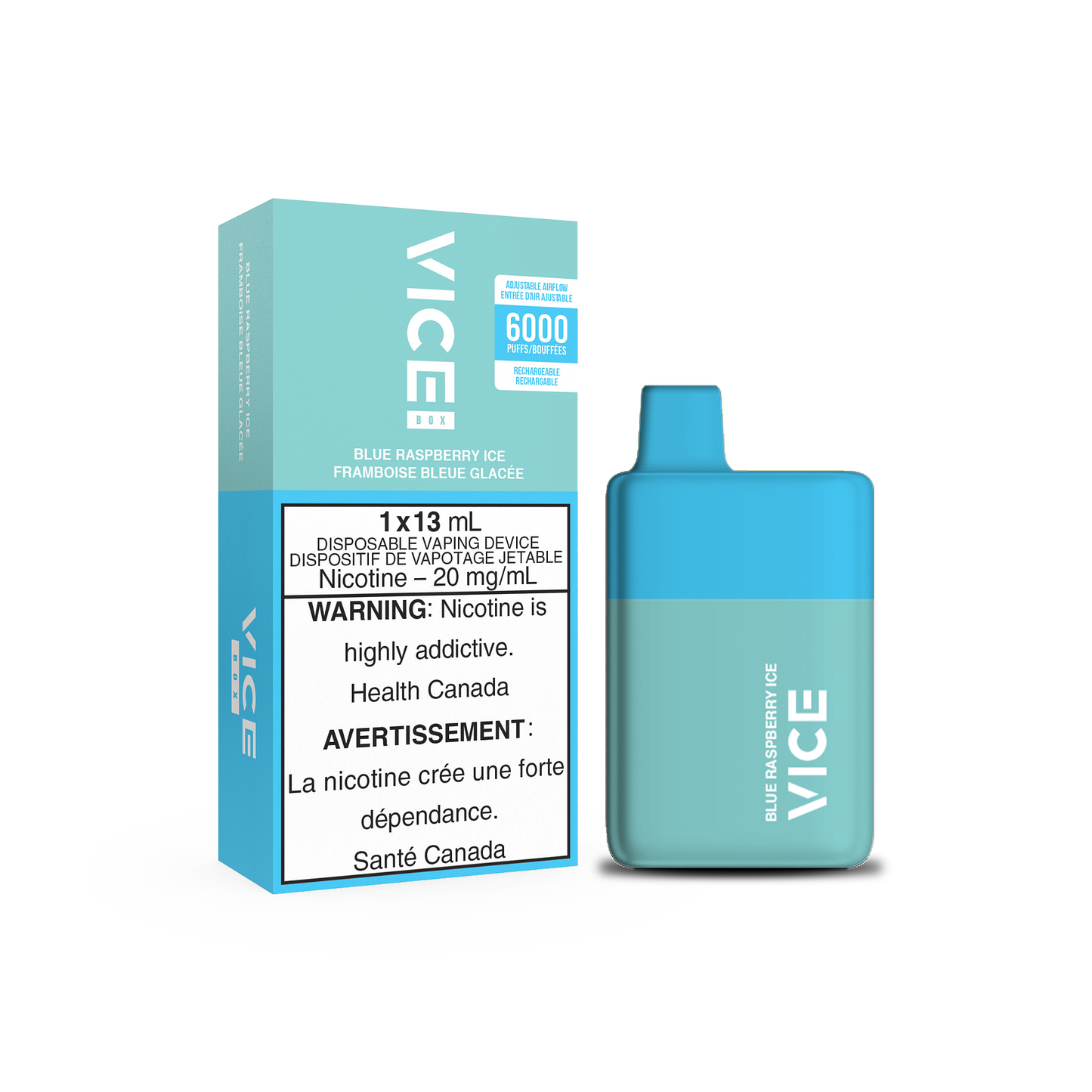 VICE BOX DISPOSABLE - BLUE RASPBERRY ICE (ONTARIO)