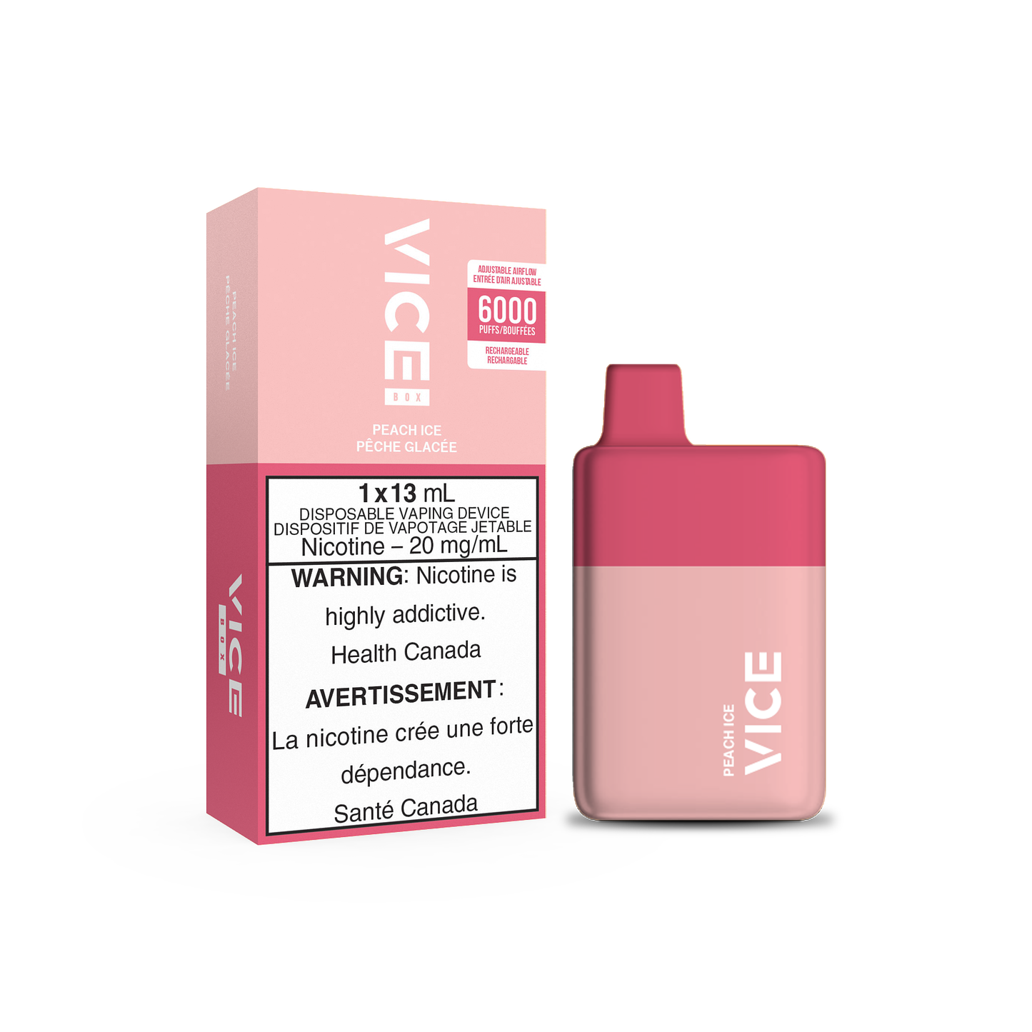VICE BOX DISPOSABLE - PEACH ICE (FEDERAL)