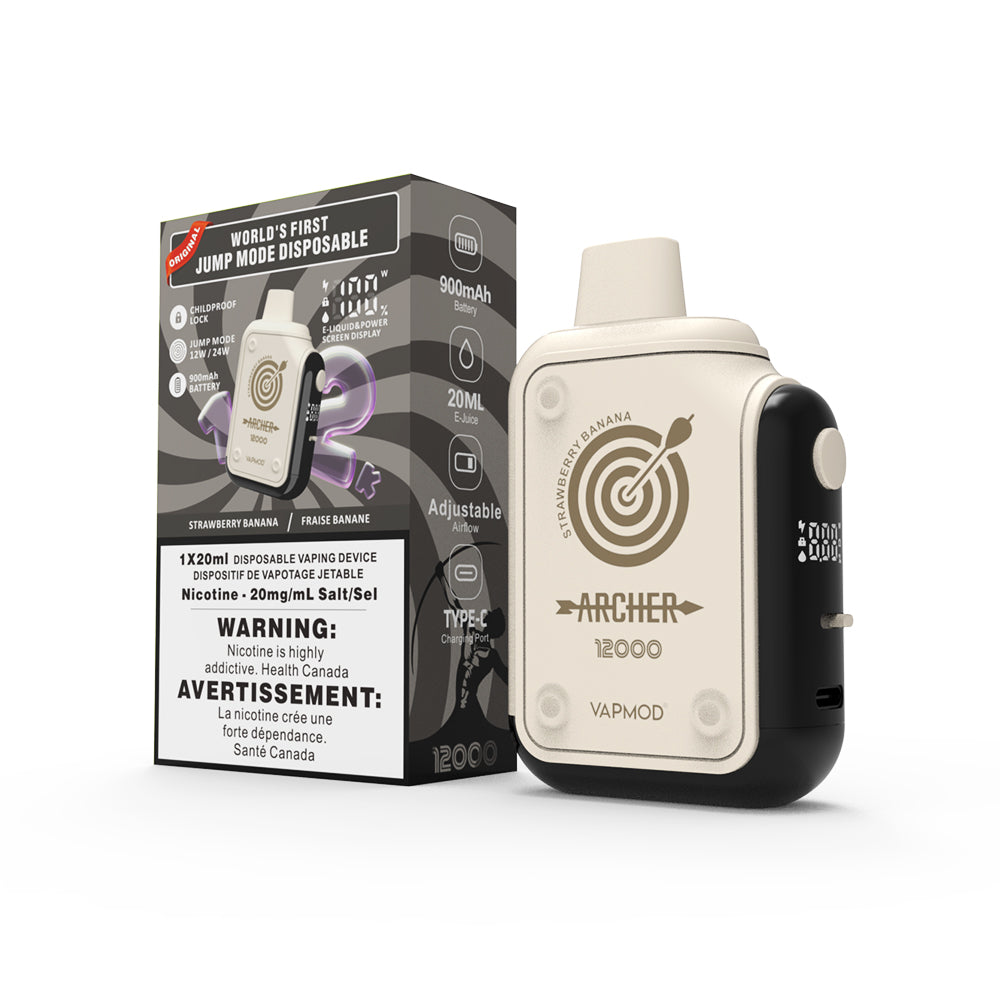 STRAWBERRY BANANA - ARCHER 12K BY VAPMOD (20mL) (FEDERAL)