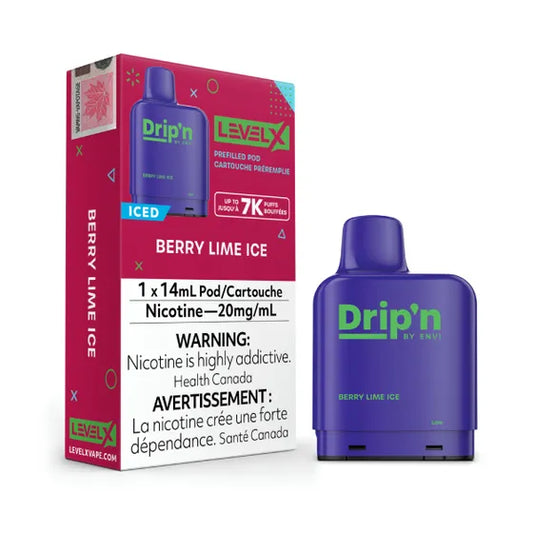 BERRY LIME ICE - LEVEL X DRIP'N POD (14mL) (ONTARIO)