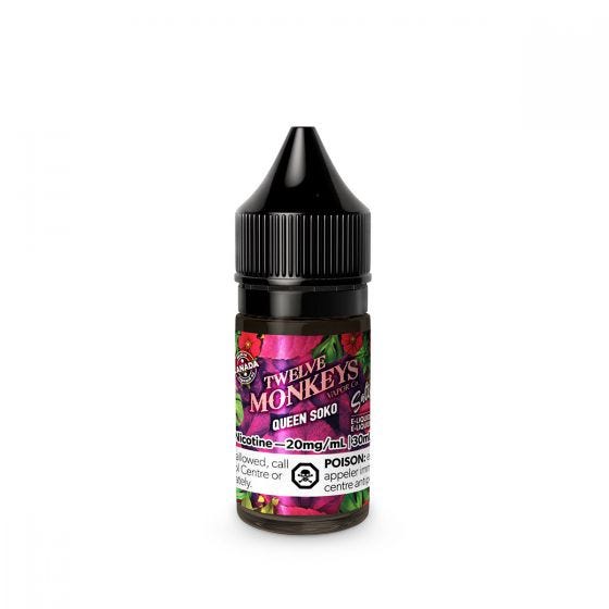 TWELVE MONKEYS SALTS - QUEEN SOKO (30mL) (FEDERAL)